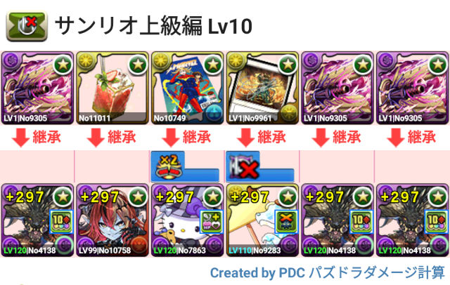 サンリオキャラクターズ 上級編 Lv10 ネルギガンテパ