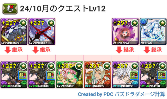 10月クエスト Lv12 ネルギガンテパ