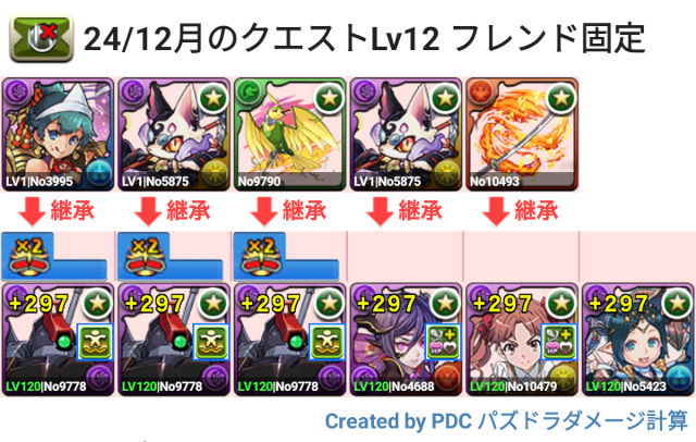 12月クエスト Lv12 リックディアスパ