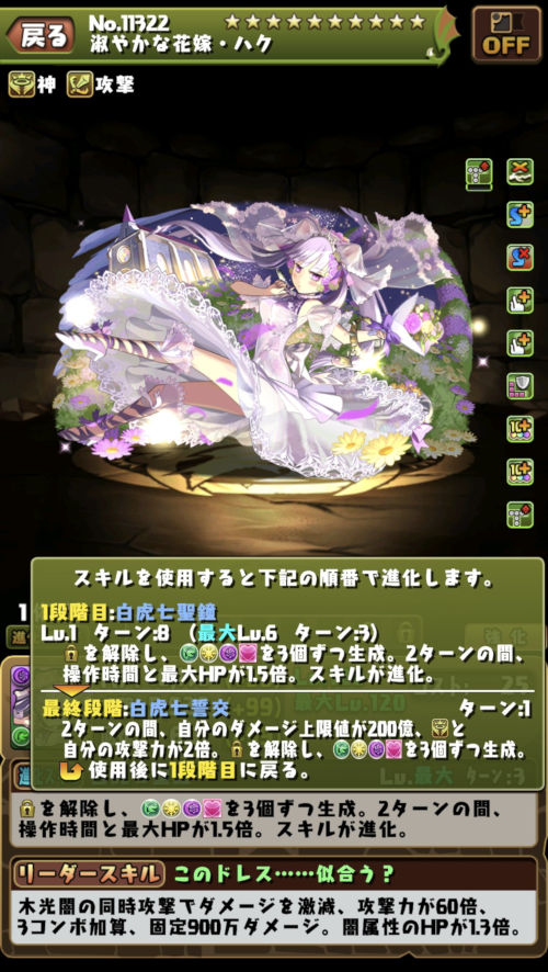 淑やかな花嫁・ハク