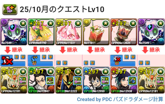 10月クエスト Lv10 F91パ