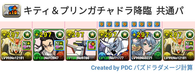 キティガチャドラ＆プリンガチャドラ降臨 F91周回パ