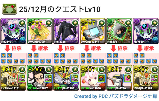 12月クエスト Lv10 F91パ