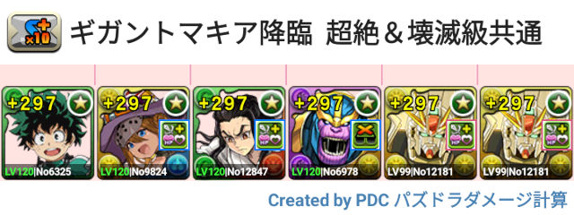 ギガントマキア降臨 F91周回パ