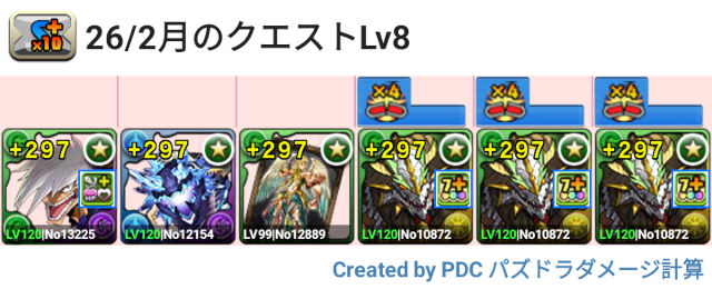 2月クエスト Lv8 正月ノルディスパ