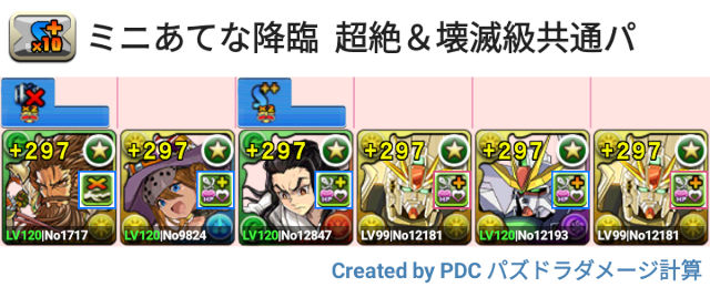 ミニあてな降臨　F91共通パ