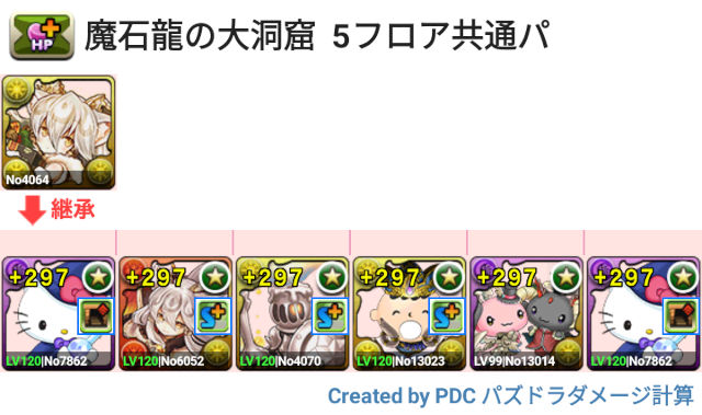 魔石龍の大洞窟　ぽちぽち周回パ