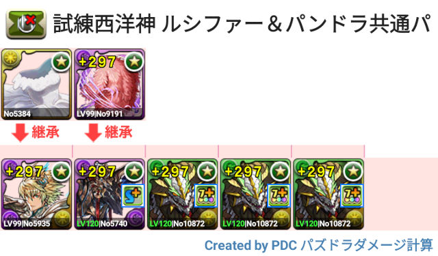 試練ルシファー＆パンドラ　共通パ