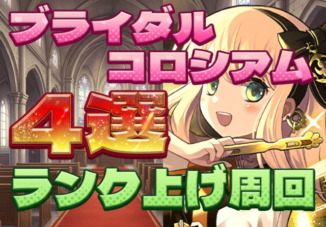 厳選4つ！ブライダルコロシアムのランク上げ周回パを紹介