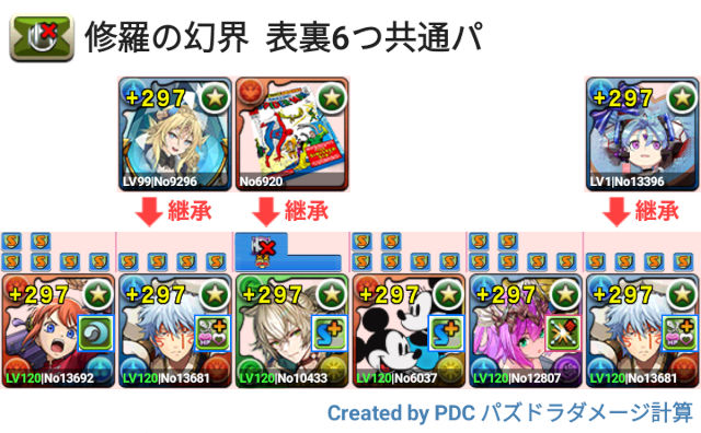 修羅の幻界　スオウ銀時共通パ
