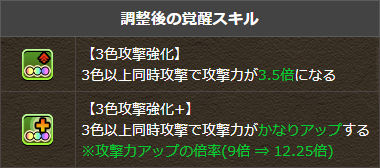 覚醒スキルの効果を一部調整1