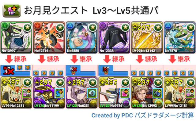 お月見クエスト Lv3～Lv5 F91パ