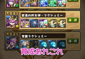 パズドラ女子 覚醒ラクシュミー ちょっとずつ素材集めてるし パズドライフ